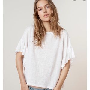 Velvet by Graham & Spencer Doriana Flutter top tee